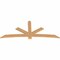 Ekena Millwork Alberta Smooth Timber Gable Bracket, Western Red Cedar, 96"W x 40"H x 1 1/2"D x 5 1/2"F, 10/12 Pitch GBW096X40X0206ALB00SWR - alternate 5